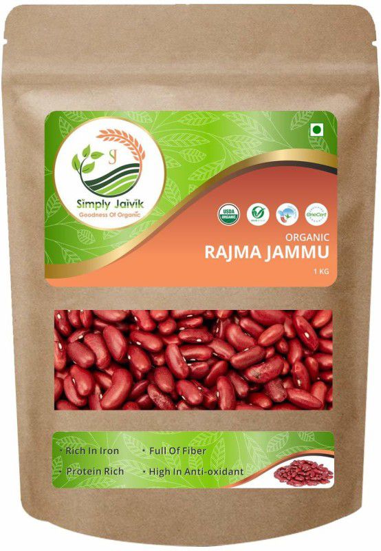 Simply Jaivik Organic Rajma  (1000 g)