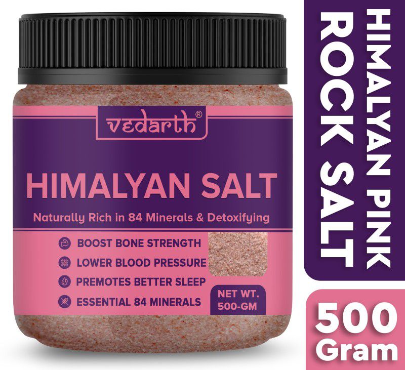 Vedarth Himalayan Pink Rock Salt Organic for weight loss & Daily Healthy Cooking Himalayan Rock Salt  (500 g)