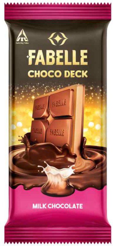Fabelle Choco Deck 3 Layered Premium Milk Chocolate with Choco Creme Bars  (60 g)