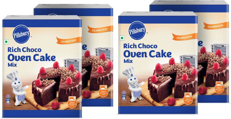 Pillsbury Oven Cake Mix, Rich Choco, (Pack of 4 - 285 Grams Each) 1140 g  (Pack of 4)