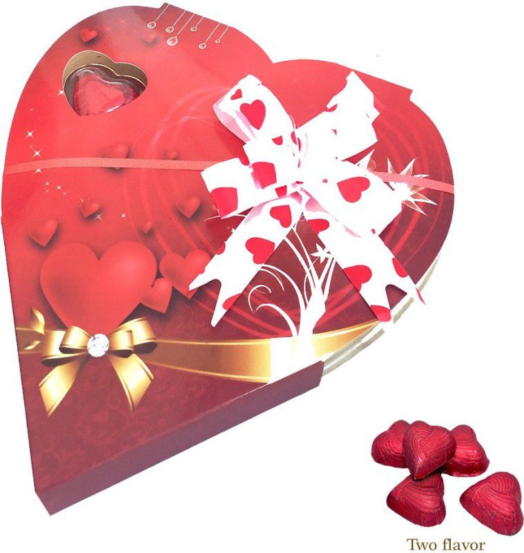 handmade chocolate 11pcs two favorite heart shape chocolate & box for gift any celebration Truffles  (11 Units)