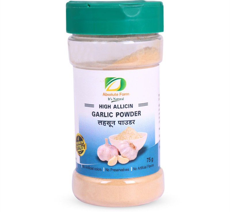 Absolute Farm High Allicin Garlic Powder - Natural & Export Grade  (75 g)