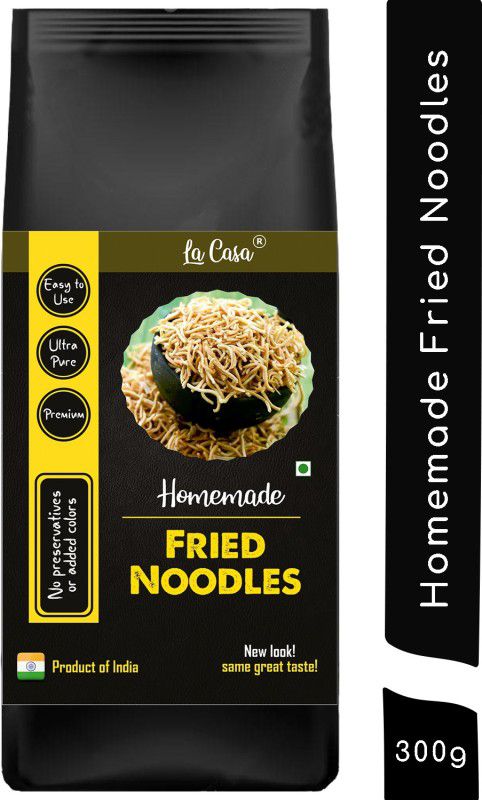 La Casa Homemade Fried Noodles | For Chinese Bhel or Soup Spaghetti Pasta  (300 g)