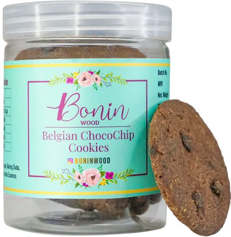 Bonin Wood Belgian Chocochip Crunchy Chocolate Cookies,Healthy Snack The Whole Family Cookies  (200 g)