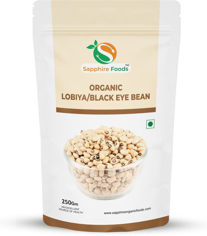 Sapphire Foods Organic Black Eyed Beans (Whole)  (250 g)