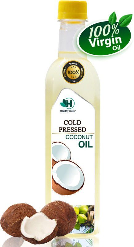 Healthy Roots 1L Cold Pressed Coconut Oil (Chekku) - 1 Litre Wood Pressed Oil Coconut Oil PET Bottle  (1 L)