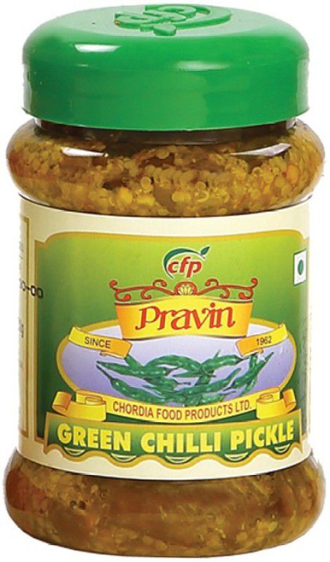 pravin Green Chilli Pickle / Achar 200g Jar - Pack of 2 Green Chilli Pickle  (2 x 200 g)