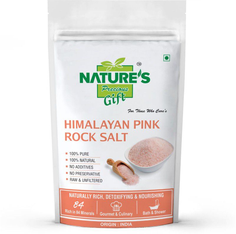 Nature's Precious Gift Himalayan Pink Rock Salt - 2 kg (1kg x 2 Pack) Himalayan Pink Salt  (4 kg, Pack of 2)