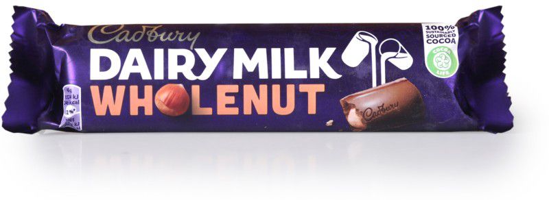 Cadbury Dairy Milk Whole Nut, 45 g Bars  (45 g)