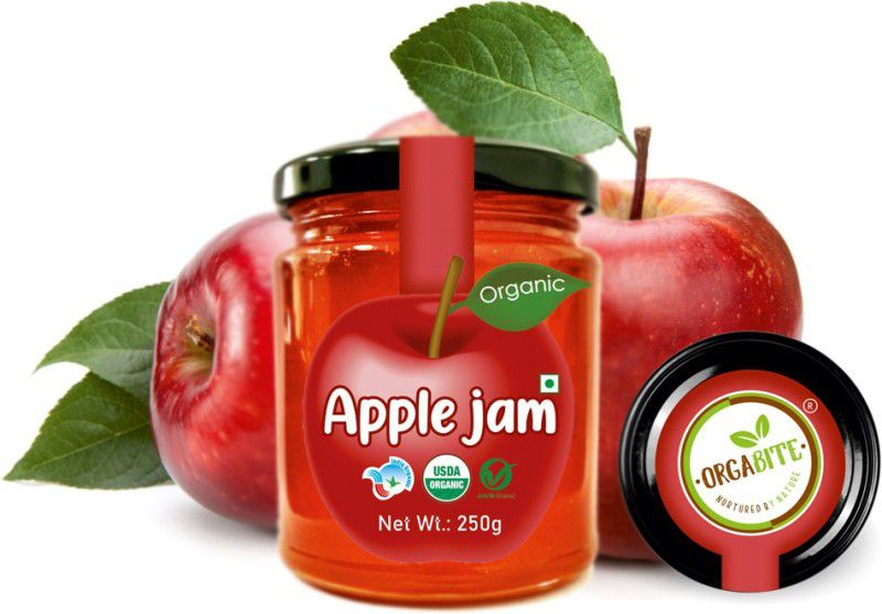 ORGABITE Organic Apple Jam 250g - Organic Healthy Jam 250 g