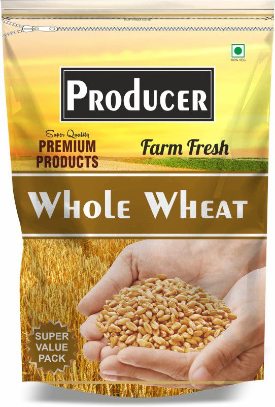 PRODUCER PREMIUM 1st GRADE SHARBATI WHOLE WHEAT, 4kg Whole Wheat  (4 kg, Pack of 4)