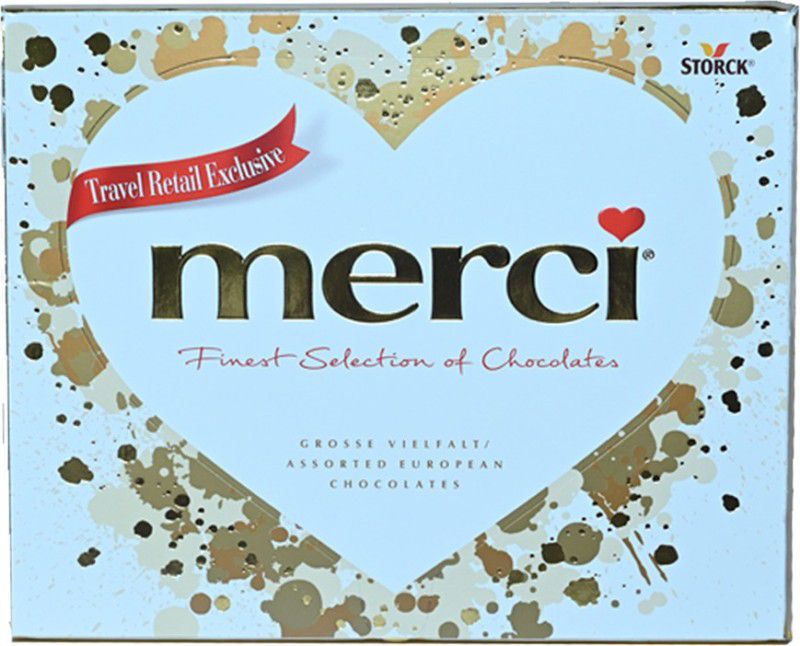 Merci Finest Selection Perforated Chocolate Heart 250g Bars  (250 g)