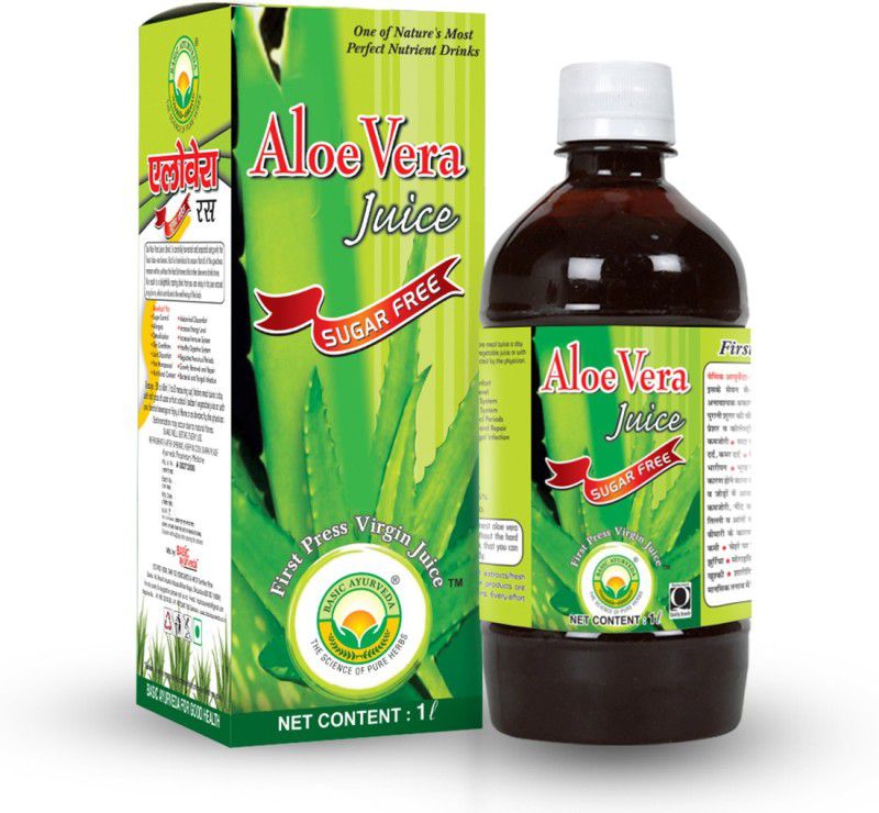 Basic Ayurveda Aloe Vera Juice(Sugar Free)  (1000 ml)