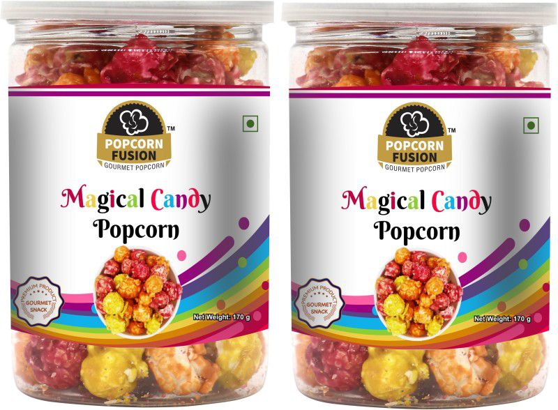 Popcorn Fusion Magical Candy Popcorn-Combo Pack (170g*2) Candy Popcorn  (340 g, Pack of 2)