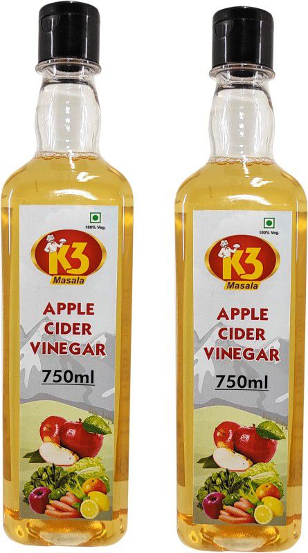 K3 Masala Apple cider Vinegar 750ml (Pack of 2) Vinegar  (2 x 750 ml)