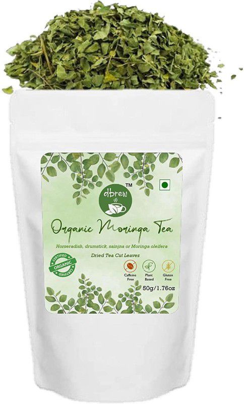 dbrew Organic Moringa Tea | Boost Immunity, Eases Digestion, Helps in Blood Sugar, 50g Herbal Tea Pouch  (50 g)