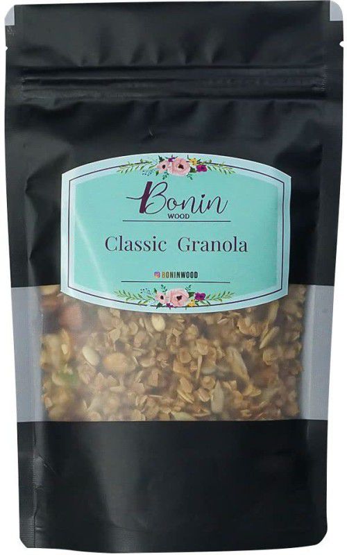 Bonin Wood Classic Granola Protein Breakfast Muesli High Protein, Sugar Free & Gluten Free Pouch  (100 g)