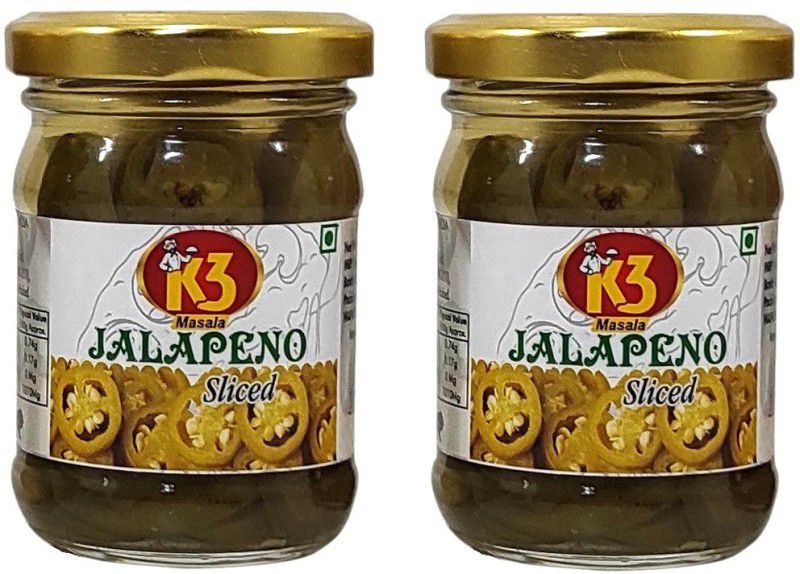 K3 Masala ,Jalapeno Sliced (120gm) (Pack of 2) Jalapenos  (240 g, Pack of 2)