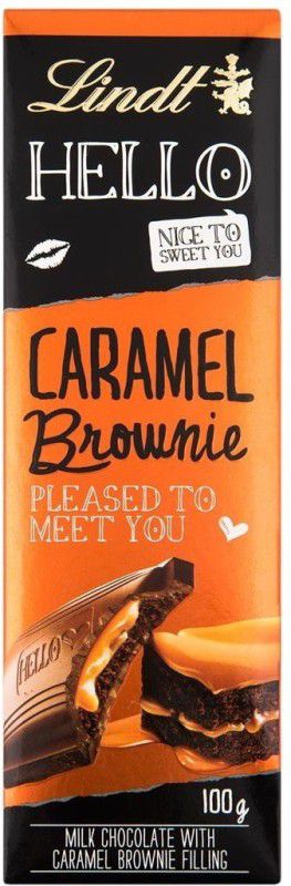 LINDT Hello Caramel Brownie 100g Bars Bars  (100 g)