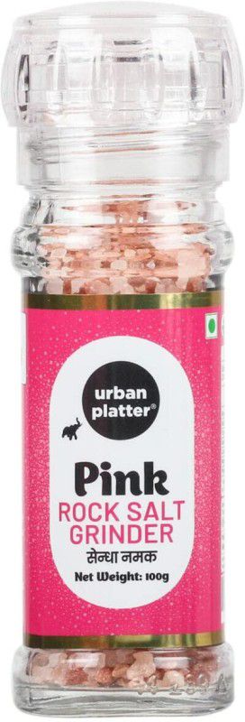 urban platter Pink Himalayan Rock Salt Grinder, 100g Rock Salt  (100 g)