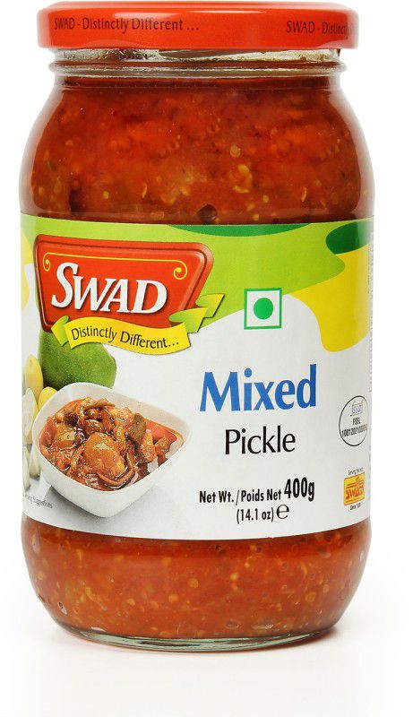 SWAD Delicious and Tangy Mango, Lemon, Green Chillies, Carrot, Kerda Mixed Pickle/ Mixed Achar - 400g Mango Pickle  (400 g)