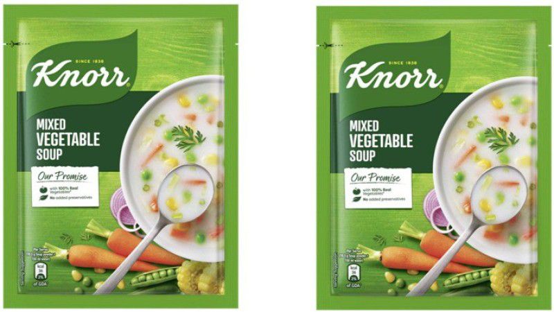 Knorr CLASSIC MIXES VEGETABLE SOUP PACK OF 2 42 GRAMS EACH  (Pack of 2, 84 g)