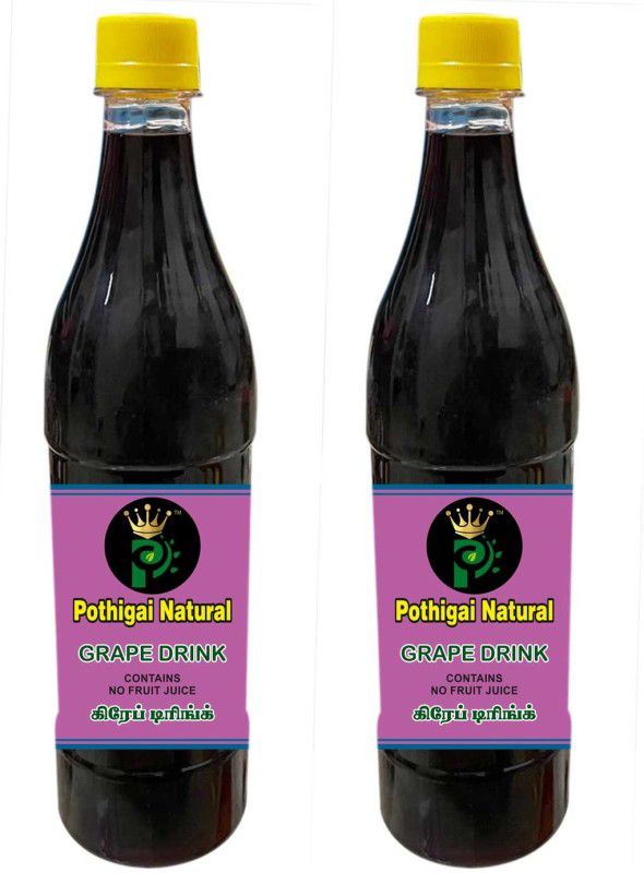 POTHIGAI NATURAL Combo Grape Drink 1500 ml /Energy Booster/Sweet and Healthy Drink  (2 x 750 ml)