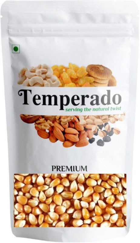 Temperado Popcorn Kernels Seeds| Makki Dana| Extra Soft Popcorn Makka| Makai Dana| 100% Popping Kernels| Unflavoured | 250 G Unflavoured Popcorn  (250 g)