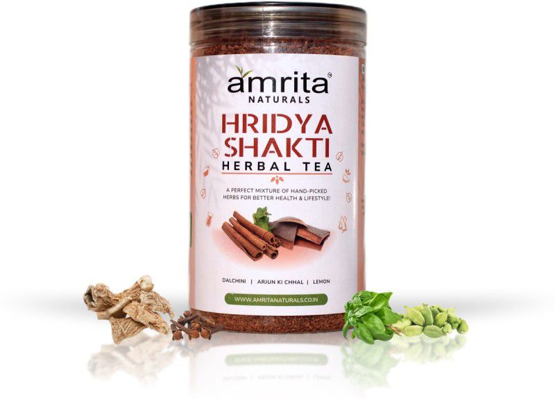 Amrita Naturals 100% Organic Hridya Shakti Tea | Natural Tea for Weight Loss 500 Gram Herbs Herbal Tea Plastic Bottle  (500)