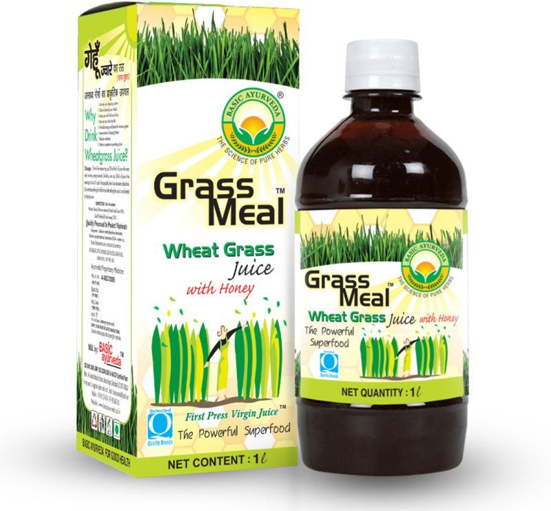 Basic Ayurveda Grass Meal (Wheat Grass) Juice With Honey  (1000 ml)