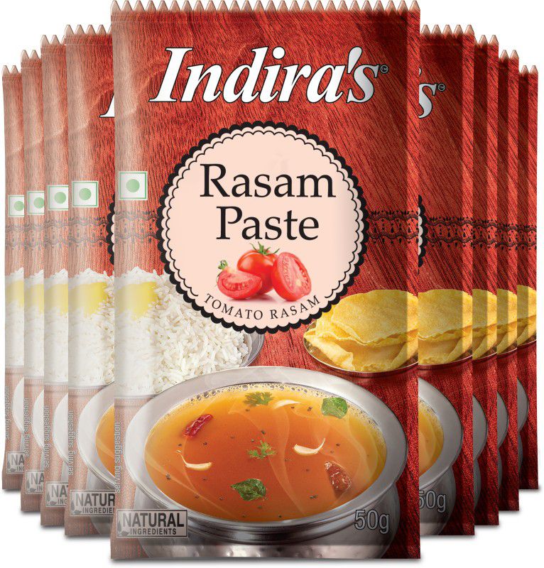 Indira Tomato Rasam Paste 50g Pack of 9  (9 x 50 g)