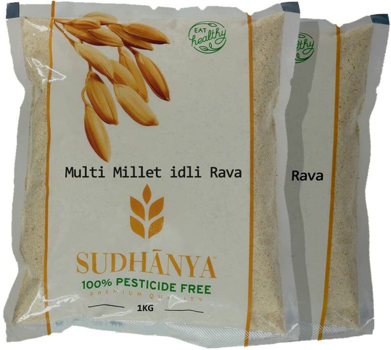SUDHANYA Multi Millet Idli Rava Instant Breakfast Mix  (2 kg, Pack of 2)