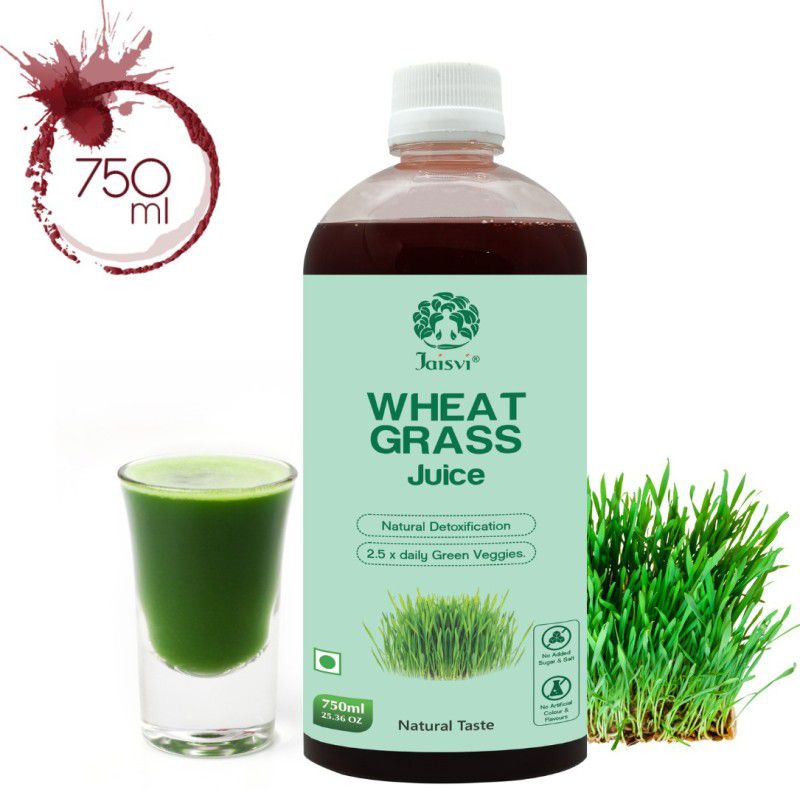 Jaisvi Alovera Wheat Grass bp control ayurvedic juice skin glow mix wellness 750 ML  (750 ml)