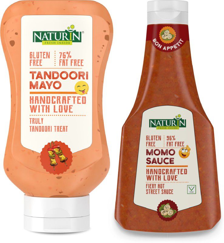 Naturin Combo Pack of 2- Tandoori Mayo 290g & Momo Sauce 375g Sauce & Dip  (2 x 332.5 g)