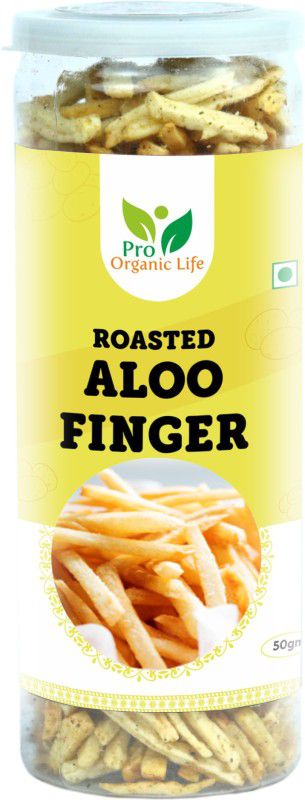 PRO ORGANIC LIFE ROASTED ALOO FINGERS/Potato Fingers/Ready To Fry Potato Fingers Pack Off-50gm  (50 g)