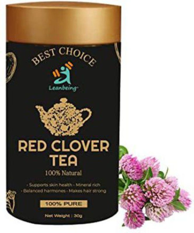 LEANBEING Red Clover Flower tea 30 g | Trifolium pratense | Good for Skin & hair Tea Box  (30 g)