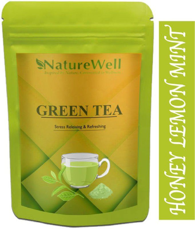 Naturewell Green Tea for Weight Loss | 100% Natural Green Loose Leaf Tea | Honey, Lemon, Mint Flavor Green Tea Pouch Advanced (T704) Green Tea Pouch  (250 g)