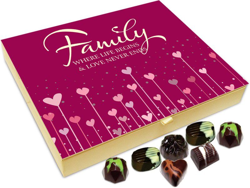 Chocholik Gift Box - Family Where Life Begins And Love Never Ends Chocolate Box - 20pc Truffles  (240 g)
