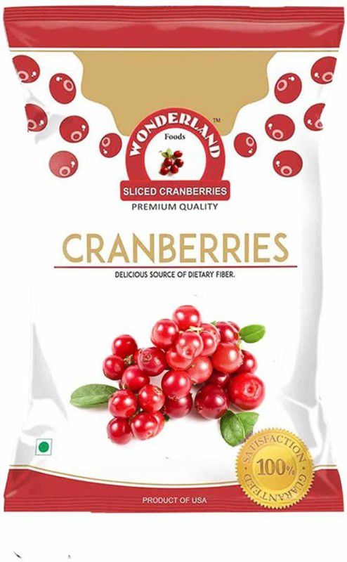 WONDERLAND Foods Premium Quality Cranberry Whole, 200g Cranberries  (0.2 kg)