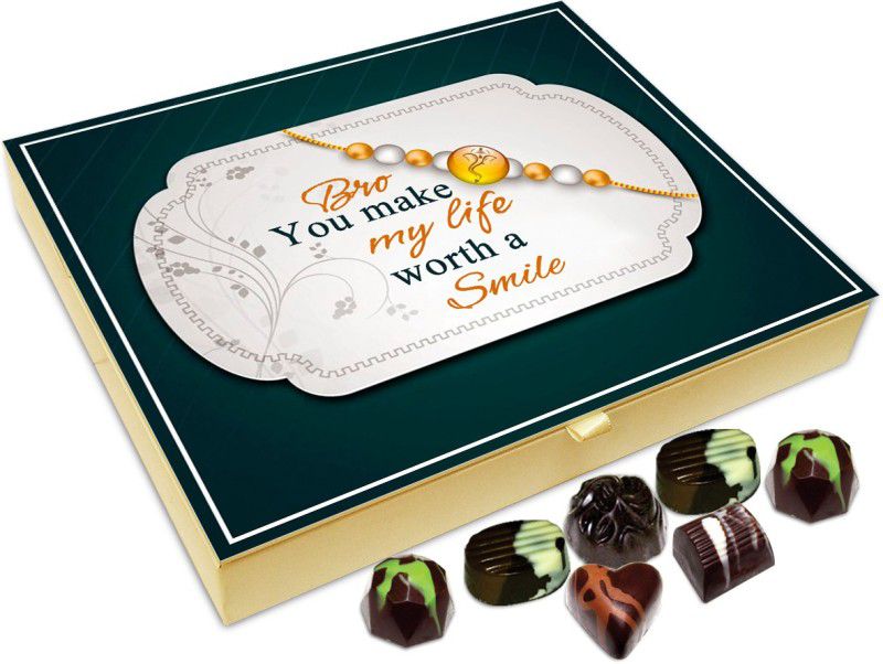 Chocholik Rakshabandhan Gift Box - Bro, You Make My Life Worth a Smile - 20pc Truffles  (240 g)