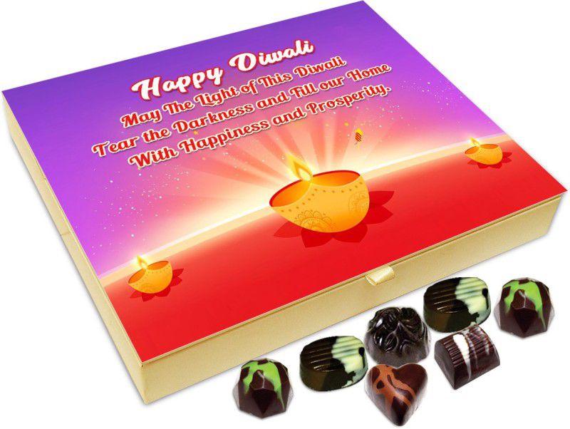 Chocholik Diwali Sweets - May his Diwali Tear The Darkness Away Chocolate Box - 20pc Truffles  (240 g)