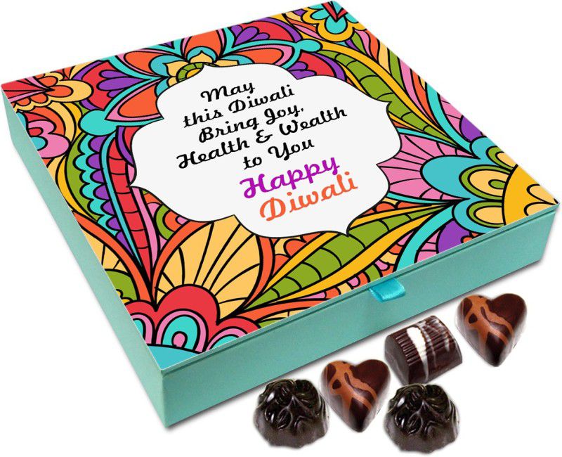 Chocholik Diwali Gift - May This Diwali Bring Health Joy And Wealth Chocolate Box - 9pc Truffles  (108 g)