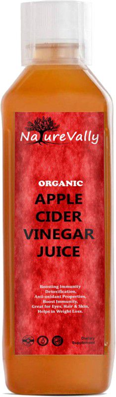 NatureVally Apple Cider Vinegar with Mother Vinegar For weight loss (S30) Natural Vinegar  (1000 ml)
