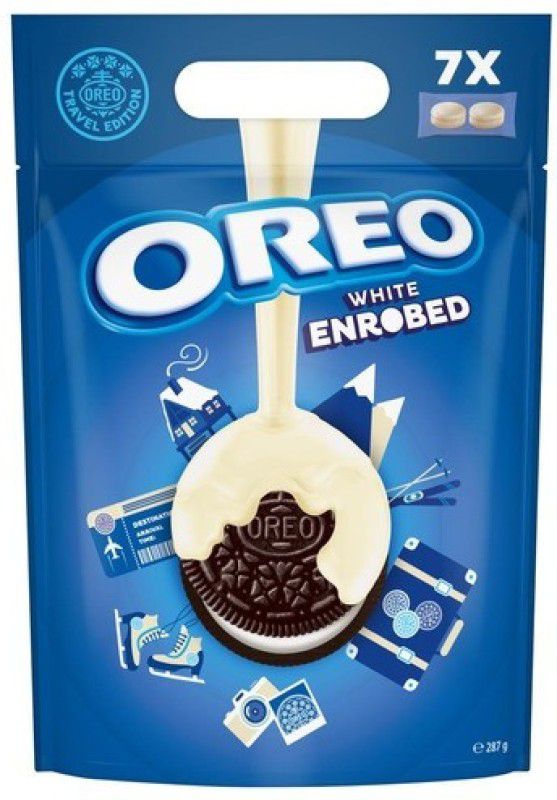 OREO Enrobed White Chocolate 287 gm Cookies  (287 g)