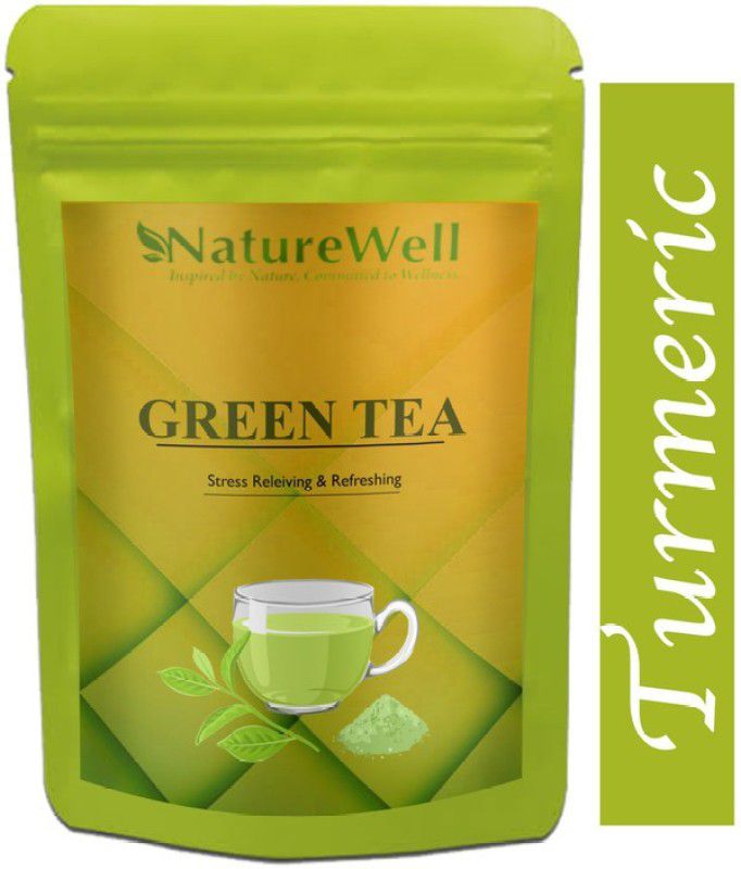 Naturewell Green Tea for Weight Loss | 100% Natural Green Loose Leaf Tea | Turmeric Flavor Green Tea Pouch Advanced (T1393) Green Tea Pouch  (1200 g)