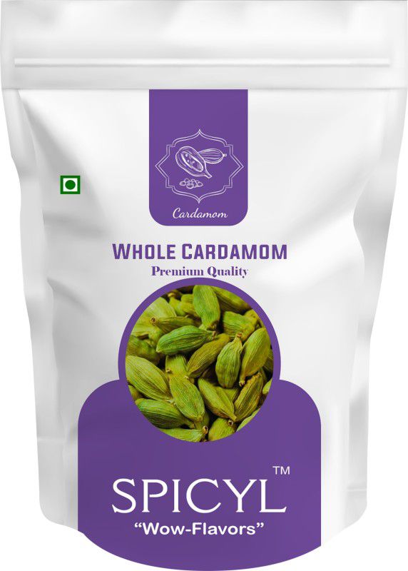 spicyl Cardamom, Natural Green, Whole Cardamom/Elaichi Large(8mm Bold, 250 Gram)  (250 g)