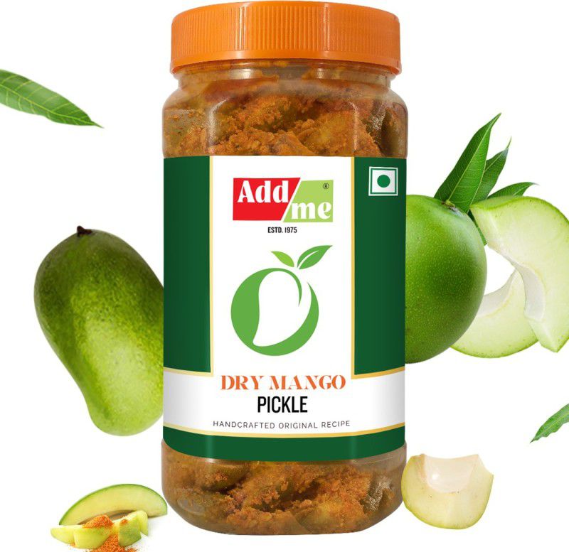 Add me Dry Mango Pickle 900g Less Oil, sukha achar Homemade Mango Pickle in Mustard Oil 900 gm aam ka achar in Pet Jar Mango Pickle  (900 g)
