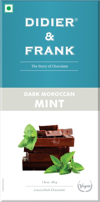 Didier & Frank Moroccan Mint Dark Chocolate Bars  (50 g)