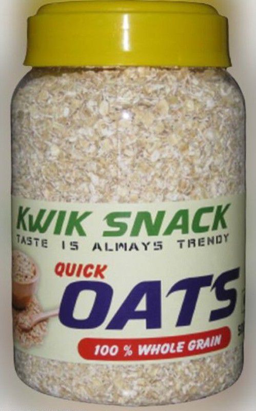 kwik snack by KWIK SNACK (KS26-Oats) Healthy High Fiber Oats Plastic Bottle  (400 g)