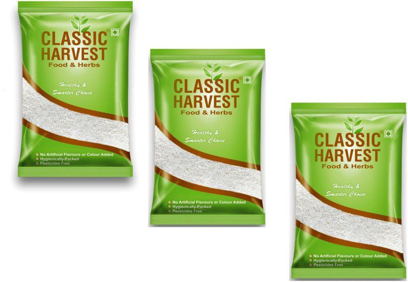 Classic Harvest SABUDANA PEARLS / SAGO / TAPOICA 1.5Kg Sago  (1500 g, Pack of 3)